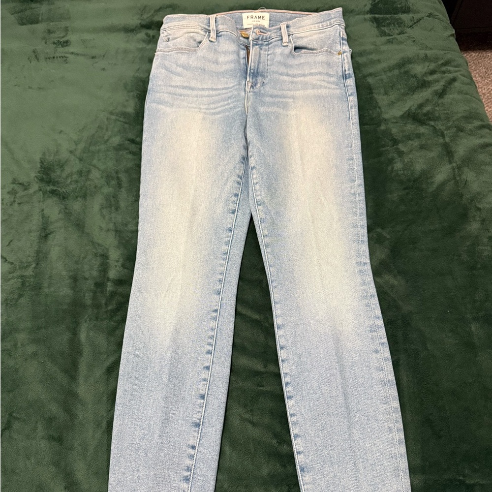 Frame Denim Light Blue Skinny Jeans